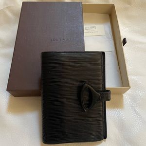Authentic Louis Vuitton Epi Z Agenda PM Day Planner- Black